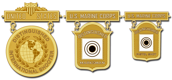 US Marine Corps USMC RIFLE Marksman Shooting Badge